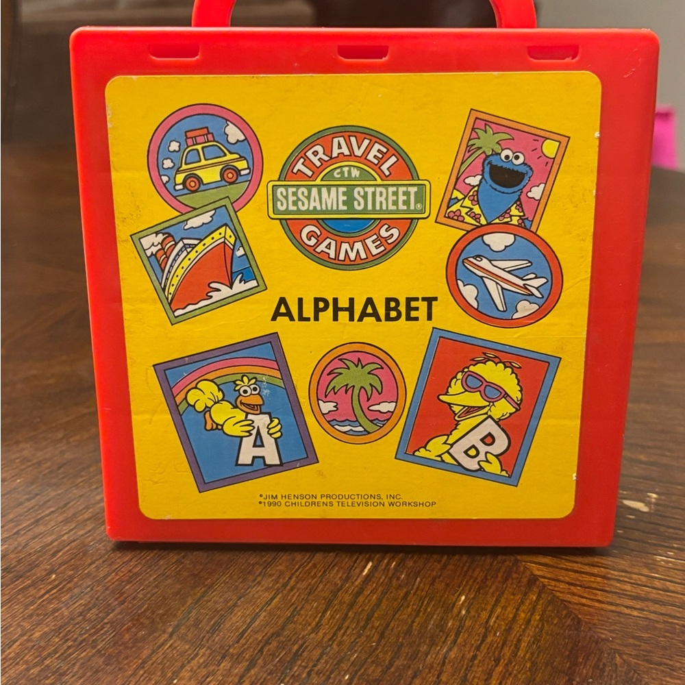 Vintage 1999 Sesame Street Travel Alphabet Game- Complete